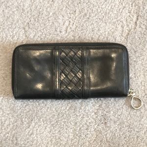 Cole Haan Leather Large Zipper Wallet